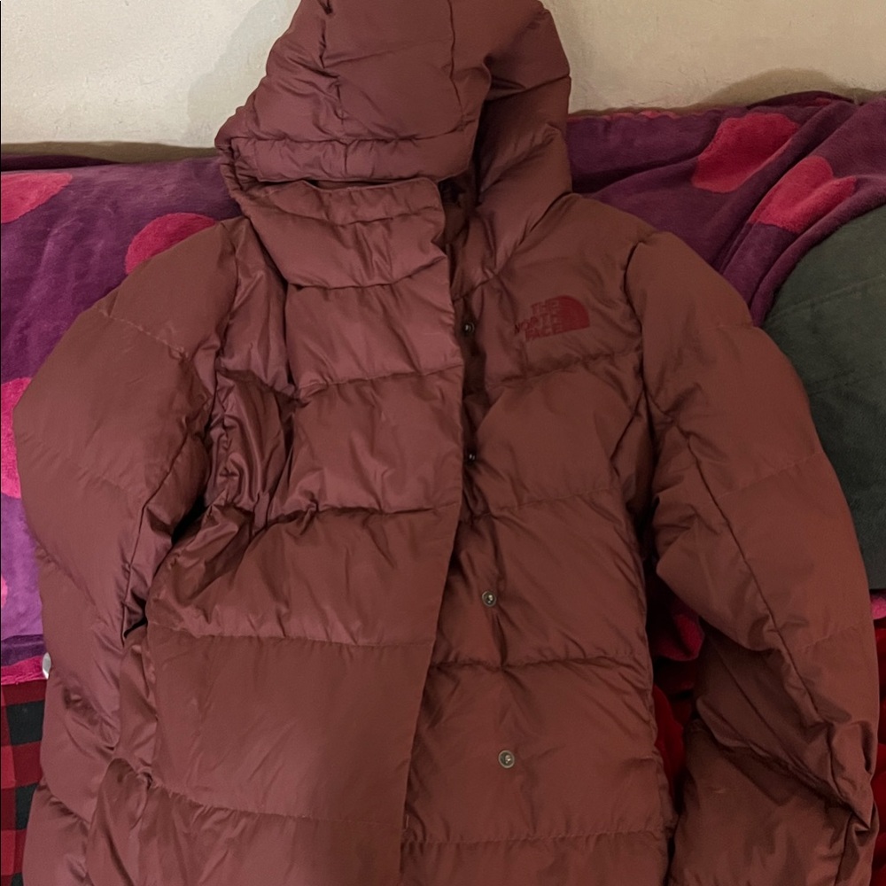 The North Face Women's Burgundy Puffer Coat